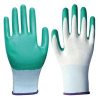Gant pour homme bon marché de sécurité 13G résistant aux coupures haute performance en nitrile à revêtement lisse
