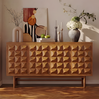 Buffet vintage, armoire murale de style mid-century, grand meuble de rangement pour la salle à manger, le salon ou la maison