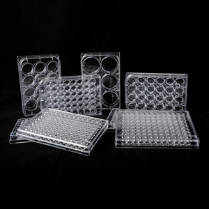 يمكن التخلص منها 6 12 24 48 96 لوحة زراعة الخلايا جيدا لوحة زراعة الأنسجة المعقمة لوحة مستوية القاع لوحة زراعة البكتيريا - Product Image 2