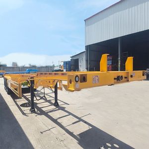 <span class=keywords><strong>Chassis</strong></span> Kontainer Skeleton 20 kaki dan 40 kaki 2-3 As, Dual Combo, Semi Trailer Kontainer dengan Twist Lock - Product Image 2