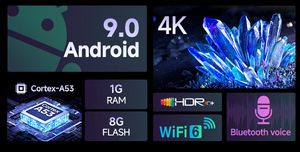 Nuovo Modello di Decoder TV per l'Esportazione con Telecomando Vocale Bluetooth Dual-band, Sistema ATV, Box TV Android. - Product Image 6