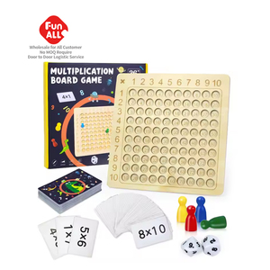 กระดานไม้สำหรับเด็ก, เกมกระดานสำหรับเด็กฝึกการนับคณิตศาสตร์และร้อยกระดานเกมฝึกการคิดเชิงโต้ตอบ2025 - Product Image 1