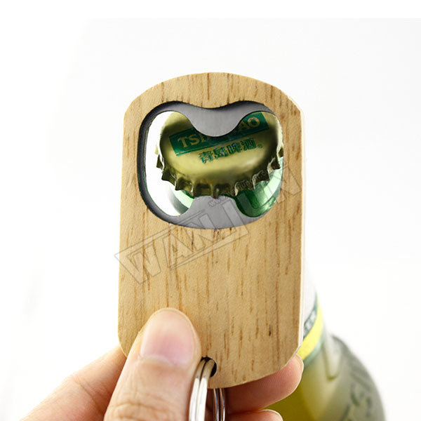 Fashion Wood Keychain Custom Wood Metal