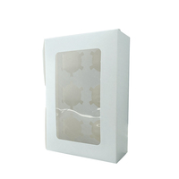 Offre Spéciale 2 4 6 12 grille alimentaire emballage muffin dessert boîte oeuf tarte papier boîte plateau intérieur cupcake boîte et emballage