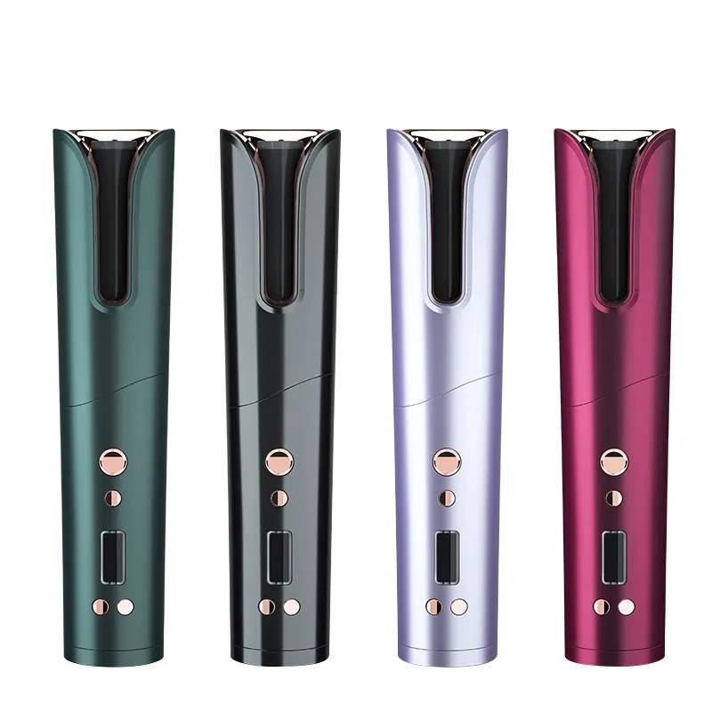 Langdurige Haar Styling Tool Lcd Keramische Draadloze Usb Oplaadbare Roterende Krultang Krullen Golven Stijl Haar Krultang Krulspelden