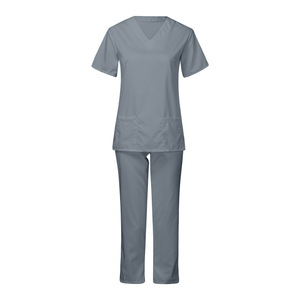 Ensemble de gommage médical Pantalon de jogging Inserts en maille extensible Logo personnalisé Anti-rides pour infirmières esthéticiennes - Product Image 6