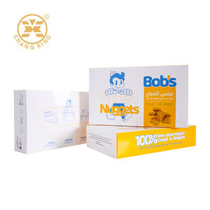 Boîtes personnalisées entièrement imprimées pour nuggets, emballage alimentaire congelé, carton avec logo, emballage pour nuggets <span class=keywords><strong>de</strong></span> poulet, emballage alimentaire en papier pour céréales - Product Image 1