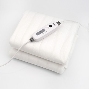Couverture électrique en polyester à aiguilles douces de différentes tailles avec 3 niveaux de chauffage, coussin chauffant pour matelas - Product Image 1