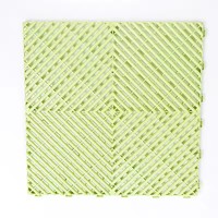 Dalles de sol de garage en PVC ventilées antidérapantes, surface unie, système d'assemblage par clic, utilisation intérieure, modèle 3D moderne, garantie 5 ans