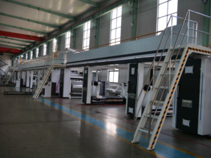 Linea <span class=keywords><strong>di</strong></span> Produzione <span class=keywords><strong>di</strong></span> Cartone Ondulato <span class=keywords><strong>a</strong></span> 3/5/7 Strati <span class=keywords><strong>Serie</strong></span> WJ con Impilatore e Taglierina - Product Image 6