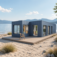 Maison conteneur préfabriquée moderne de 20 pieds pour l'habitation en extérieur, logement d'invités moderne et hébergement de jardin
