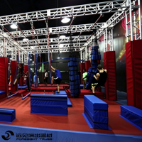 Barres de singe pour cour arrière en aluminium léger American Ninja Warrior - Certifié CE, durable, montage facile, démontable, garantie de 2 ans