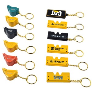 Llavero Creativo de Metal con Forma de Excavadora 3D, Impresión UV, Diseño de Dibujos Animados Vintage, Color y Forma Personalizados, Regalo Promocional - Product Image 2