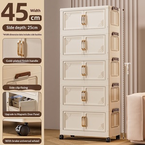 Organisateur de rangement magnétique en plastique avec porte, design pliable pour l'organisation de la maison, de la salle de bain, de la chambre à coucher, de la <span class=keywords><strong>cuisine</strong></span> et du comptoir - Product Image 2