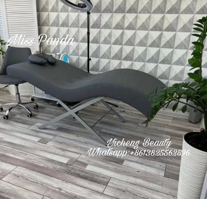 Low Price Modern Hotel Use Stainless Steel PU Leather Massage Beauty <b>Beds</b> Lash <b>Bed</b> Salon Furniture Good Quality Wholesale Online - Product Image 2