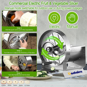 Trancheuse manuelle multifonctionnelle à lames intérieures réglables <span class=keywords><strong>Mandoline</strong></span> Trancheuse de légumes Trancheuse de fruits pour <span class=keywords><strong>chips</strong></span> de banane - Product Image 2