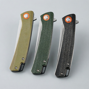 <span class=keywords><strong>Couteau</strong></span> de poche pliant léger 71g avec lame en acier D2 et manche en Micarta, 180mm, fin, pour bricolage, camping, randonnée, outil utilitaire, cadeau - Product Image 2