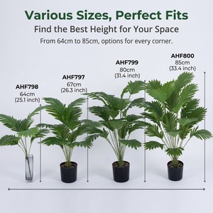 Bouquet de plantes artificielles 30cm-100cm, moulage par injection simulé, décoration intérieure et extérieure, aménagement paysager mural - Product Image 3