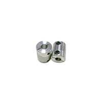 Accouplement flexible en spirale en alliage d'aluminium |   Connecteur d'arbre élastique résistant à la corrosion OEM pour encodeur et servomoteur
