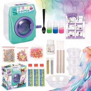 Custom Logo Tie Dye Fluffy Slime Kit Jumbo DIY <b>Squishy</b> Mud Jar with Calander Butter Playdough & Slime Set for Kids - Product Image 3