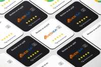Plaque NFC en acrylique époxy programmable 13,56 MHz N TAG213, plaque de table de restaurant, autocollant NFC pour avis Google