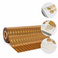 Feuilles de feuille d'or laser génériques 64cm*120m (matériau PET) pour impression sur papier et marquage à chaud - Durables, écologiques et lavables