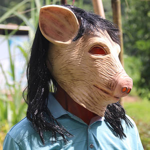 ขายส่งฮาโลวีนหมูหน้ากากยางนุ่มสยองขวัญหมูคอสเพลย์น่ากลัวสัตว์ยางมาส์กหน้ากากสําหรับงานรื่นเริงเวที - Product Image 5