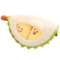 Explosions Creative Peluche Durian en Coton, Jouet Anti-stress Sonore à Effet de Secousse, avec un Durian Réaliste qui se déchire, Cadeau Unisexe 31-50cm