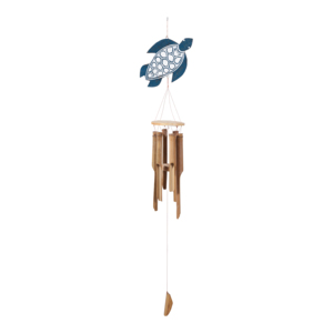 Carillons à vent en bambou pour l'extérieur, décoration suspendue, design tortue côtière, ornement de jardin - Product Image 5