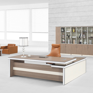 Escritorio de ordenador grande en forma de L personalizado, escritorio de oficina en casa moderno, mesa de Gerente de lujo, muebles de oficina ejecutivos - Product Image 1