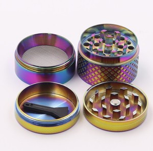 Herb Grinder 40mm 4 capas hierba amoladora de Zicn de aleación para CNCTeeth filtro neto seco vaporizador de hierbas - Product Image 5