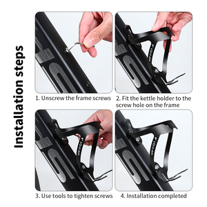 <span class=keywords><strong>Porte</strong></span>-<span class=keywords><strong>bidon</strong></span> léger <span class=keywords><strong>pour</strong></span> vélo de route <span class=keywords><strong>vtt</strong></span> <span class=keywords><strong>porte</strong></span>-<span class=keywords><strong>bidon</strong></span> en alliage d'aluminium noir - Product Image 3