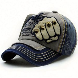 Gorras Deportivas Bordadas Personalizadas para Hombre, Venta al Por Mayor, Diseños Surtidos, Gorra de Béisbol Vintage Desgastada - Product Image 3