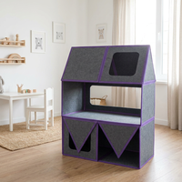 Ensemble de blocs de construction magnétiques certifiés REACH et CE, maison 3D personnalisée, jouet magnétique avec un design de bords doux et résistant aux chocs