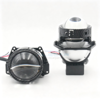 Projecteurs LED pour voiture 3 pouces 6000K, 60W feux de croisement/70W feux de route, 6300/7300 Lumens, puce LED en aluminium, ajustement universel