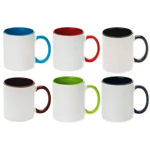 Wholesale Custom Fine Bone China Mug Ceramic Sublimation Mug With Gold Handle Coffee Mug