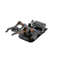 Kit de bras robotique Plate-forme de robot intelligent à 4 axes avec carte ESP32 pour projet d'apprentissage Arduino Kit de bricolage programmable