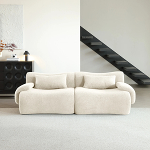 Gran oferta de sofás de terciopelo holandés L, muebles para el hogar, sofás de tela seccionales rectangulares de tres asientos, sala de estar barata - Product Image 1