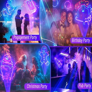 Proyector de Animación 3D con Control por Aplicación, Luz Láser para DJ, Emisión Azul/Roja, IP65, <span class=keywords><strong>Dibujos</strong></span> Personalizados, Reproducción de Texto para Fiestas, Escenarios y Discotecas - Product Image 4