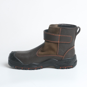 <span class=keywords><strong>Bottes</strong></span> de travail en cuir véritable personnalisées en usine, embout en acier, chaussures industrielles pour hommes, semelle extérieure HRO, <span class=keywords><strong>bottes</strong></span> de sécurité à enfiler - Product Image 2