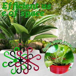 Support de tige de plante en plastique pour fixer les tiges de fleurs, organisateur de plantes de jardin - Product Image 1