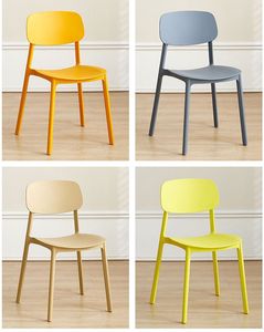 <span class=keywords><strong>Chaise</strong></span> <span class=keywords><strong>de</strong></span> salle à manger moderne et simpliste en plastique avec dossier épaissi pour usage domestique et hôtelier – <span class=keywords><strong>Chaise</strong></span> économique grande taille pour adultes et stands <span class=keywords><strong>de</strong></span> restauration - Product Image 5