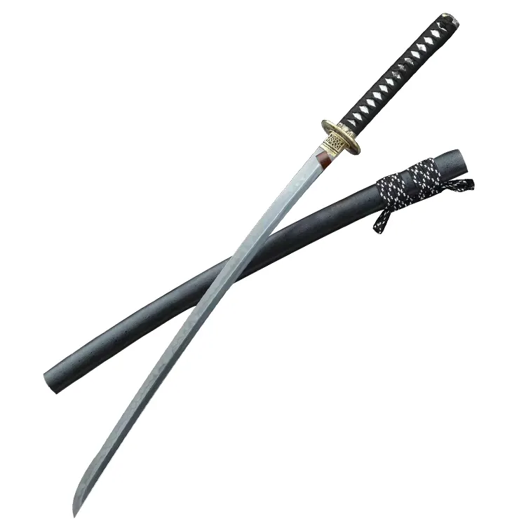 2023 Katana, Handmade Espada Não Sharp Bainha De Madeira Personalizado Lâmina De Aço Carbono Kanata, Anime Cosplay Espada