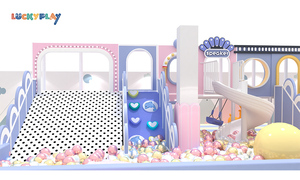 Piscine à balles <span class=keywords><strong>de</strong></span> pépinière commerciale avec toboggan escalade blocs <span class=keywords><strong>de</strong></span> mousse <span class=keywords><strong>de</strong></span> jeu souple jeu <span class=keywords><strong>de</strong></span> joyeux aller ensemble d'équipement <span class=keywords><strong>de</strong></span> jeu souple intérieur - Product Image 2