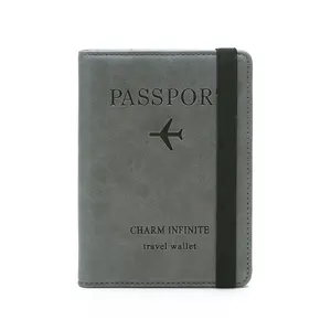Держатель для паспорта на заказ самолет PU кожаный держатель для паспорта
