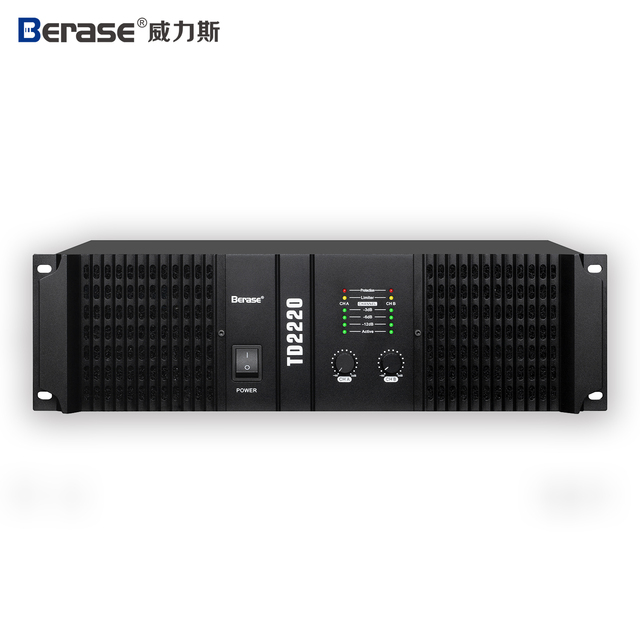 2200W Two Channel Class D/TD/H Metal Power Amplifier with 4 /8 Ohm Impedance for Professional Audio Church /KTV Sound Systems