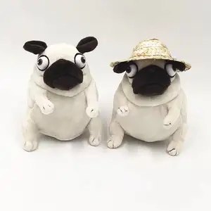 2023 vendita calda divertente brutto e carino Myna cane grasso sabbia scultura peluche bambola regalo