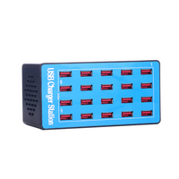 Chargeur intelligent 100W 20 ports USB Station de charge multi-ports pour plusieurs téléphones Android Voyage Home Office Party Hotel Restaurant
