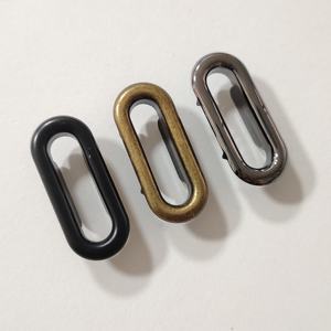 Occhielli ovali in metallo di nuovo Design di 33mm di lunghezza 25mm con Lavatrici <span class=keywords><strong>per</strong></span> capi scarpe cappelli-occhielli dipinti di dimensioni personalizzate <span class=keywords><strong>per</strong></span> borsa <span class=keywords><strong>per</strong></span> striscioni - Product Image 1