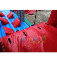 Parcours d'obstacles gonflable Ninja Warrior de 25 m de long pour adultes et enfants